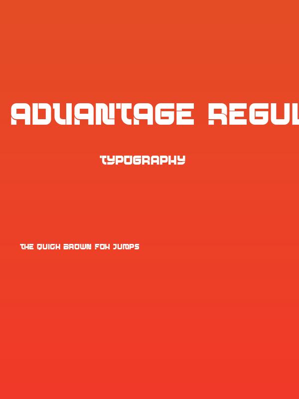 Advantage Regular Poster
