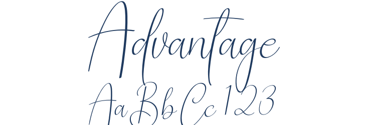 Advantage Font Preview