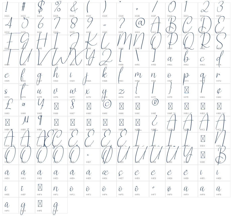 Advantage Character Map