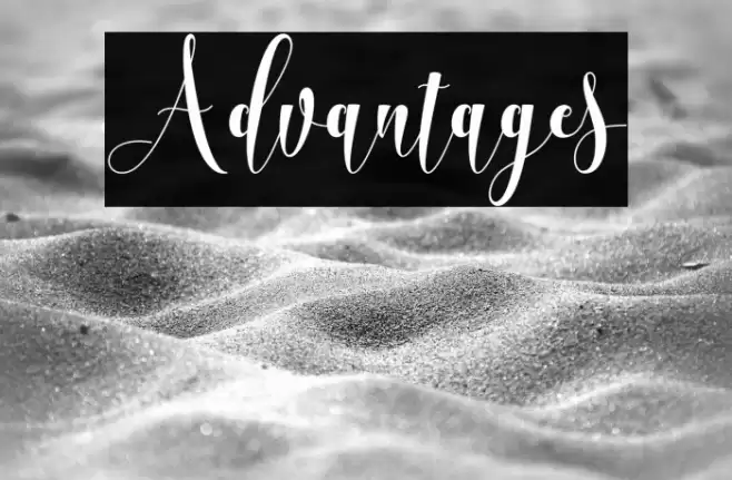 Advantages Font examples