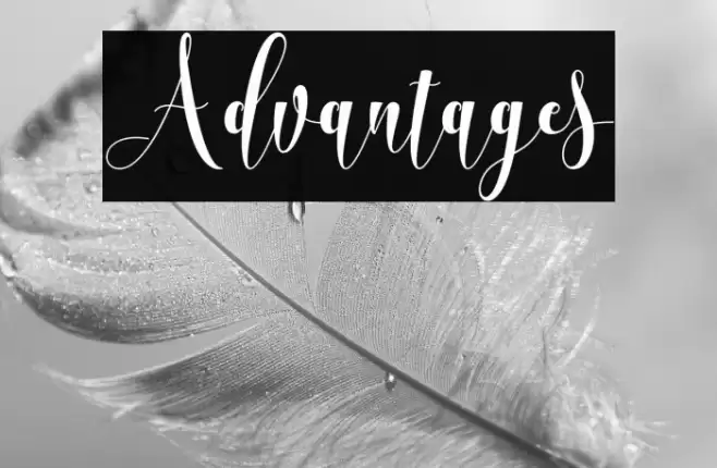 Advantages Font examples