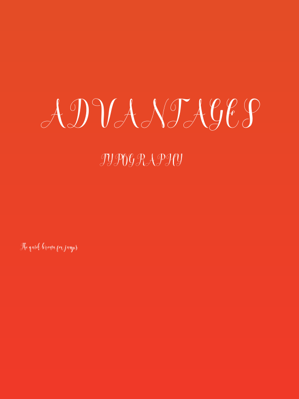 Advantages Poster