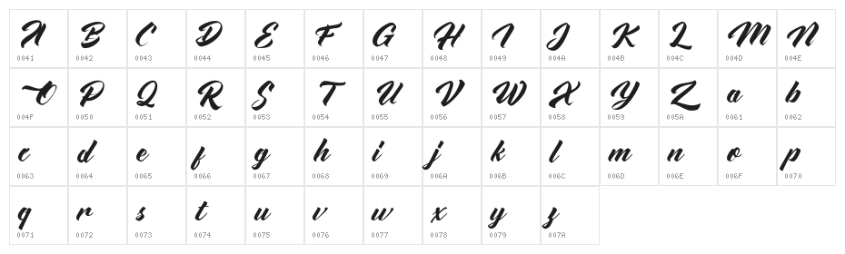 Advectionz FREE Character Map