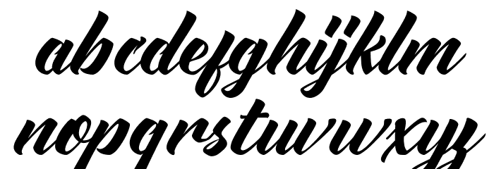 Advectionz FREE Font LOWERCASE