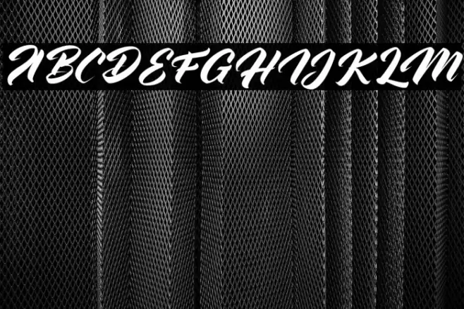 AdvectionzFREE Font examples