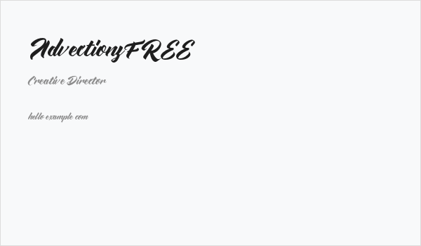 AdvectionzFREE Business Card