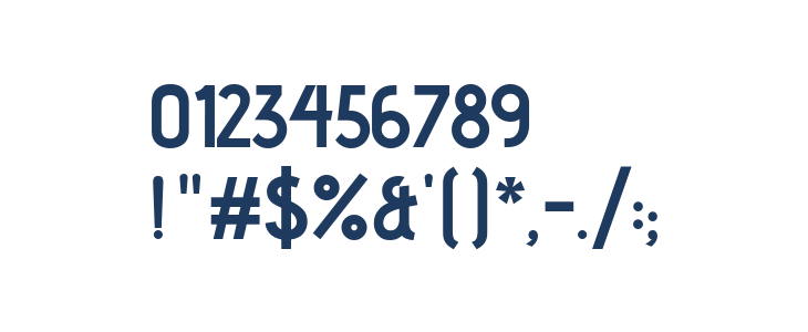 Advent Pro Bold Other Characters