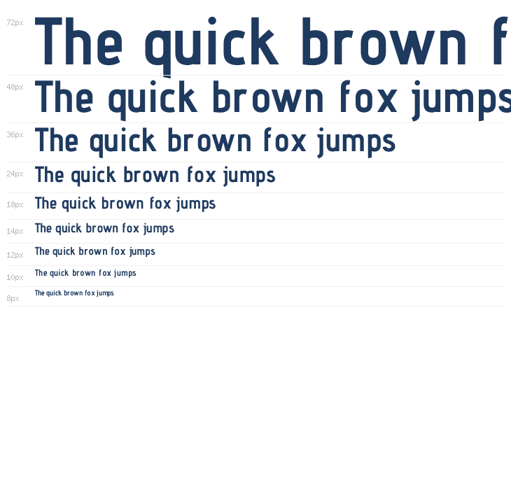 Advent Pro Bold1 Waterfall