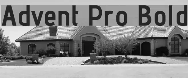 Advent Pro Bold Font examples