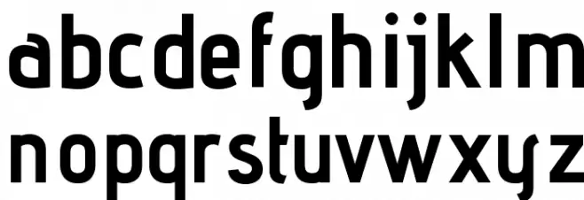 Advent Pro Bold Font LOWERCASE