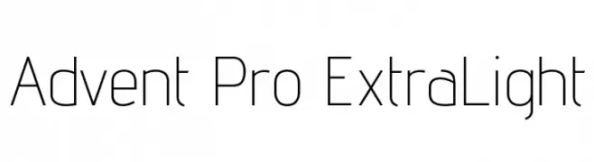 Advent Pro ExtraLight  Descarca Fonturi Gratis