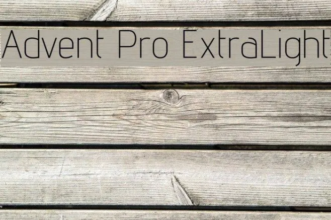 Advent Pro ExtraLight Example 1