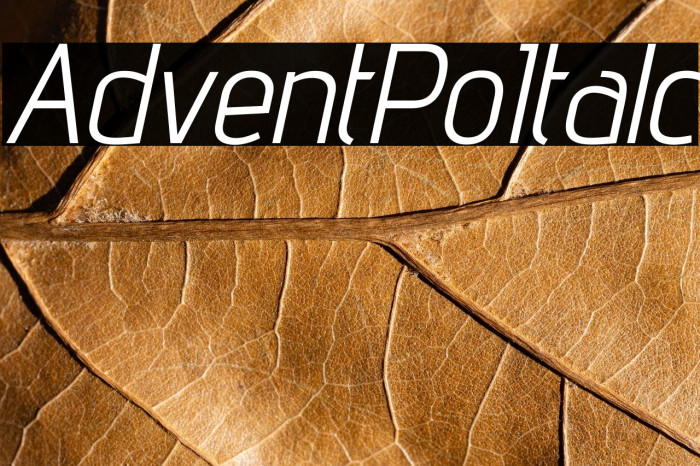 Advent Pro Italic Example 1