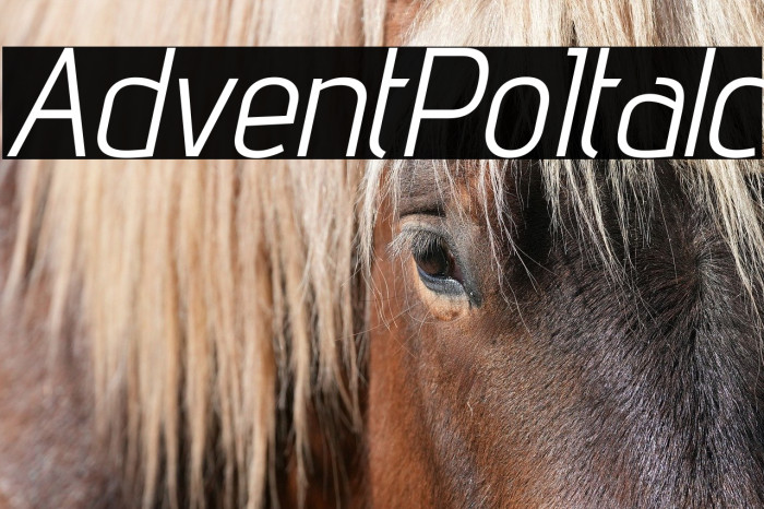 Advent Pro Italic Example 2