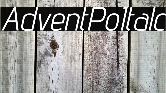 Advent Pro Italic Example 3