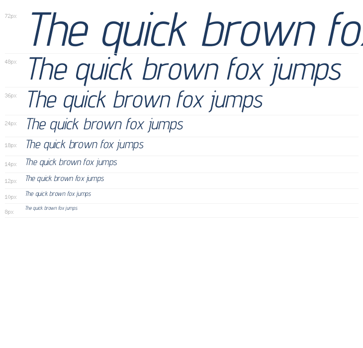 Advent Pro Italic Waterfall