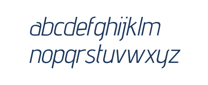 Advent Pro Italic Lowercase