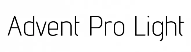 Advent Pro Light  Free Fonts Download