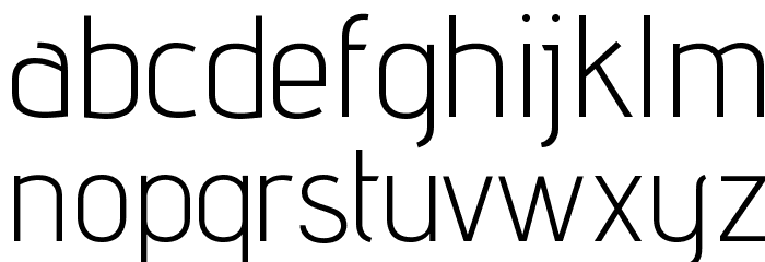 Advent Pro Light Font LOWERCASE