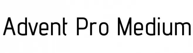 Advent Pro Medium  Free Fonts Download