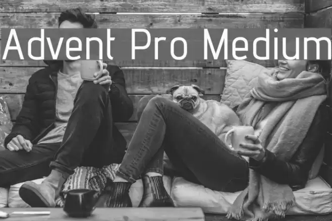 Advent Pro Medium Font examples