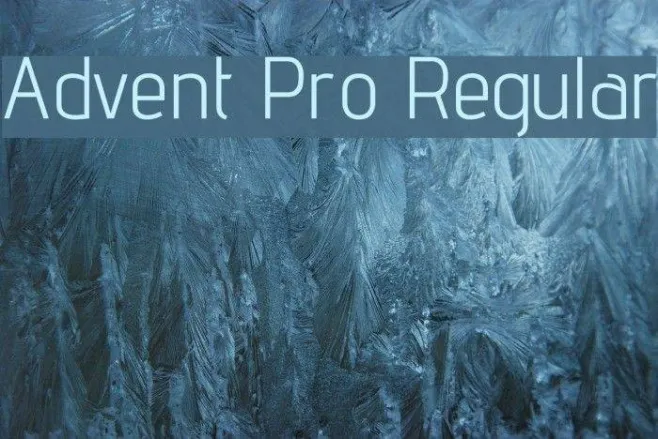 Advent Pro Regular Example 1