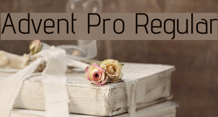 Advent Pro Regular Font examples