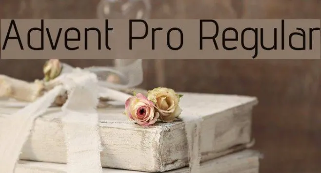 Advent Pro Regular Example 2