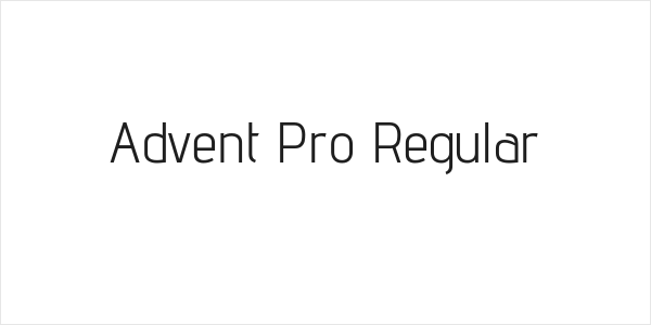 Advent Pro Regular Logo