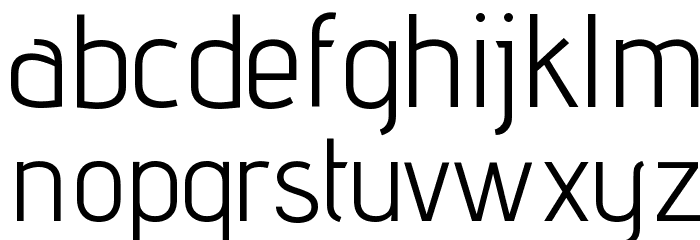 Advent Pro Regular Font LOWERCASE