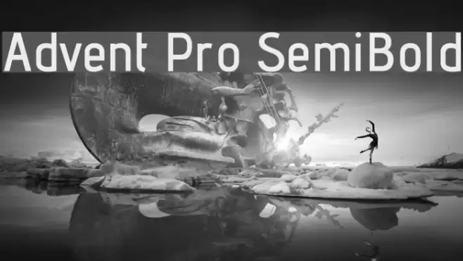 Advent Pro SemiBold Font examples