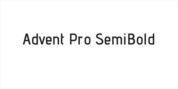 Advent Pro SemiBold Logo
