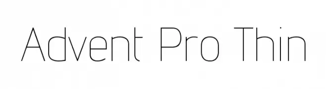 Advent Pro Thin  Descarca Fonturi Gratis