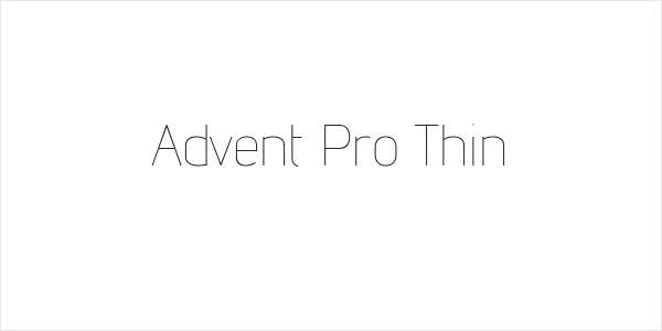 Advent Pro Thin Logo