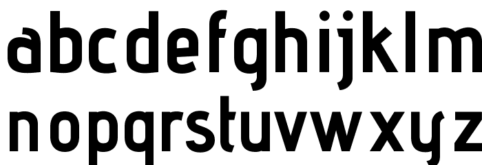 AdventPro-Bold Font LOWERCASE