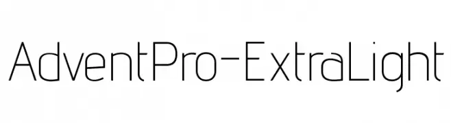 AdventPro-ExtraLight  Descarca Fonturi Gratis