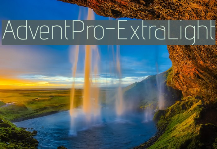 AdventPro-ExtraLight Font examples
