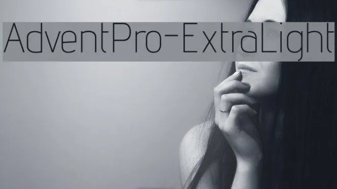 AdventPro-ExtraLight Example 2