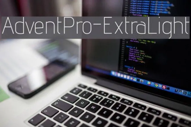 AdventPro-ExtraLight Example 3