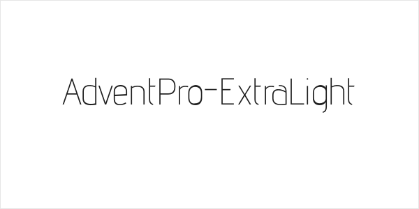 AdventPro-ExtraLight Logo