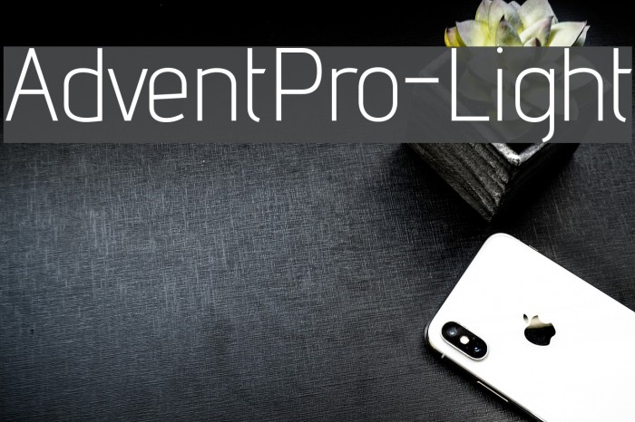 AdventPro-Light Font examples