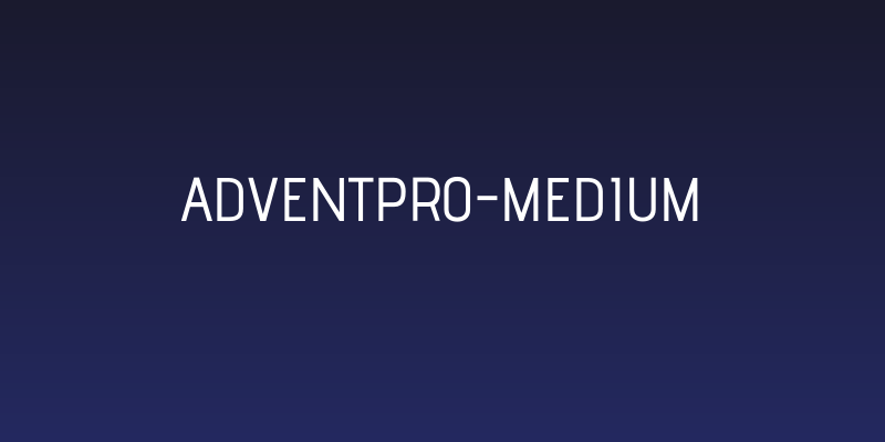 AdventPro-Medium Social Header
