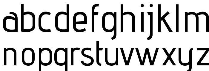 AdventPro-Medium Font LOWERCASE