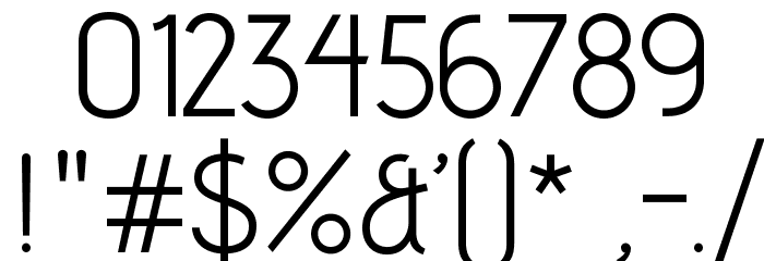 AdventPro-Regular Font OTHER CHARS