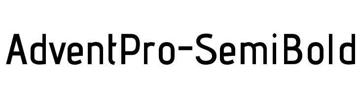 AdventPro-SemiBold Font