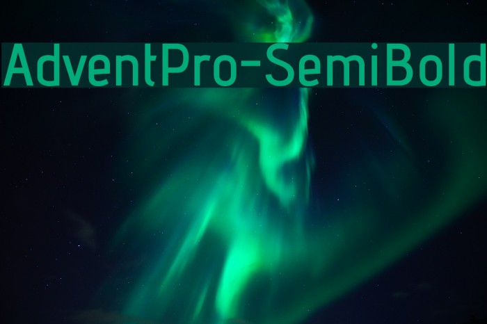 AdventPro-SemiBold Font examples