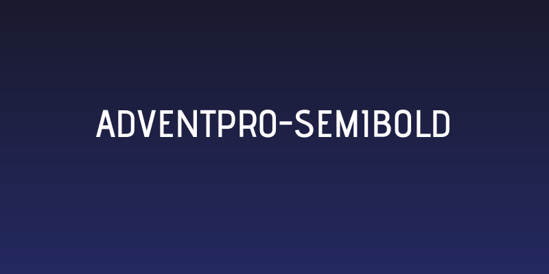 AdventPro-SemiBold Social Header