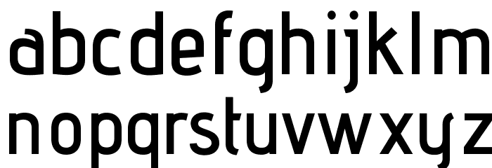 AdventPro-SemiBold Font LOWERCASE