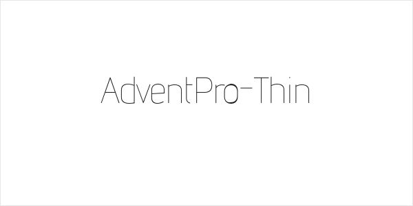 AdventPro-Thin Logo