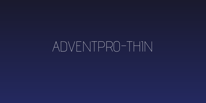 AdventPro-Thin Social Header